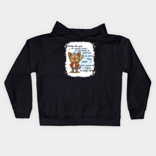 Hitting The Gym To Release Stress It Not Nearly As Effective Kids Hoodie